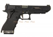 we g34 t5 gbb pistol black slide black frame silver barrel