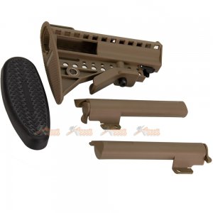 ec m4 m16 aeg fiber mod crane stock tan