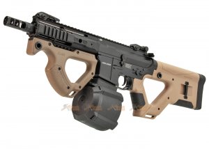 ics cqr m4 ebb rifle s3 electronic trigger tan licensed by asg hera arms