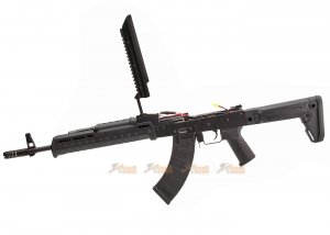 cyma zhukov style akm aeg rifle folding stock black