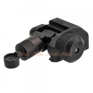 cyma knights kac type 600m flip up rear sight m4 m16 ar series 20mm rail black