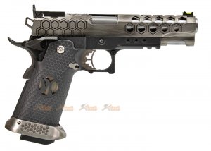 armorer works hx2501 hicapa gbb pistol 2 tone hex cut slide