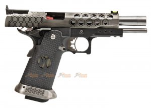 armorer works hx2501 hicapa gbb pistol 2 tone hex cut slide