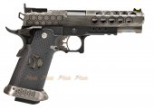 armorer works hx2501 hicapa gbb pistol 2 tone hex cut slide