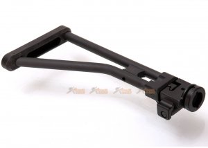 dnoys lr300 style metal folding stock m4 m16 series aeg black