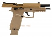asg alloy slide f17 gbb pistol tan