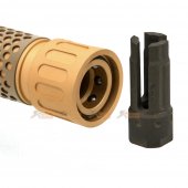 army force 5 inch silencer qd flash hider ccw 14mm de