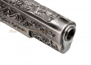 we m1911a1 classic floral pattern gbb pistol silver