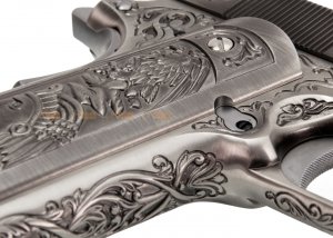 we m1911a1 classic floral pattern gbb pistol silver