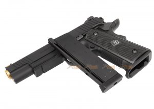 emg sai red 1911 gbb pistol black