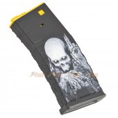 APS 300rd Hi-Capa Magazine for M4 / M16 / UAR Series Airsoft AEG (Reaper Logo, Yellow)