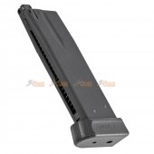 Metal Alloy 25rds Gas Magazine for KJWorks KP15 CZ Shadow2 Series Airsoft GBB (Black)