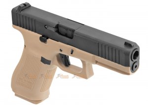 WE G17F Gen5 France Style GBB Pistol (Tan color Frame, Black color Slide)