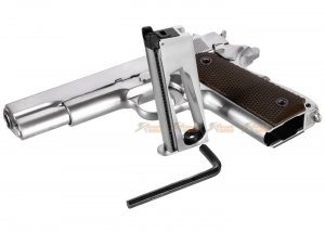 we alloy m1911 cO2 blowback pistol silver