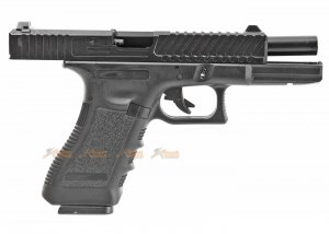 army alloy slide r17-2 g17 gbb pistol black