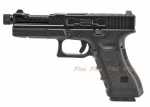 army alloy slide r17-4 g17 gbb pistol black
