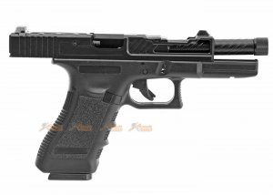 army alloy slide r17-4 g17 gbb pistol black