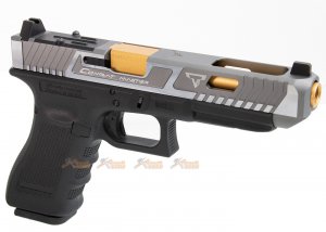 EMG TTI Glock G34 Gen 4 GBB Pistol (G&P Custom) - Two Tone Slide with RMR Cut (VFC Platform)