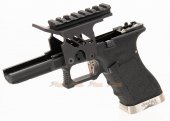 [AGG x WE] Lower Frame with Scope Mount for Marui / WE G18c Series GBB (Black)