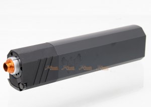 180mm silener silencer adapter 14mm ccw 11mm cw aeg gbbr black