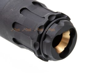 rgw obs style dummy silencer umarex vfc mp5 aeg 14mm ccw adapter black