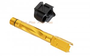 rgw 13.5cm pmm compensator outer barrel long version vfc g17 gen5 airsoft gbb gold black