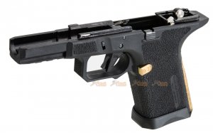 EMG / SAI Polymer Frame for WE-Tech G19 GBB , EMG / SAI Utility Compact GBB (Black, Gold)