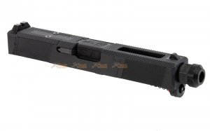 EMG / SAI Utility Slide Kit for WE-Tech G19 GBB, EMG /  SAI Utility Compact GBB (Black Barrel, RMR Cut)
