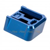 MITA Aluminium Magazine Base for Marui & WE G Series GBB (Blue, Thick Type)