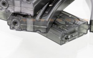 ares 140rds m16 mid cap magazine m4 m16 aeg 5pcs box transparent