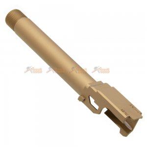 pro arms 14mm ccw threaded aluminum outer barrel for Marui G17 Gen.4  tan