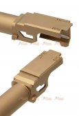 pro arms 14mm ccw threaded aluminum outer barrel for Marui G17 Gen.4  tan