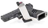 armorer works hex cut g18c gbb pistol black slide frame