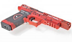 armorer work custom vx7202 deadpool 17 gbb pistol compensator red
