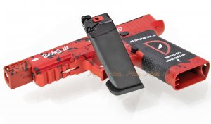 armorer work custom vx7312 deadpool rmr style 17 gbb pistol compensator red