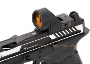 high end version emg strike industries ark17 g17 gbb pistol compensator rmr red dot sight black