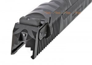 we tiger stripe de slide set black