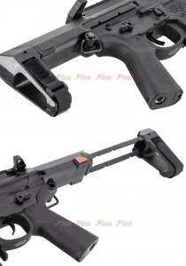 emg noveske space invader airsoft 9mm pcc aeg rifle black by aps