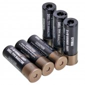 CYMA M870 Shotgun Shell for Marui System (6pcs) (Black)