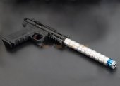 rgw erector dummy silencer 14mm ccw aaP01 we galaxy kc-02 silver