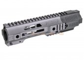 g&p cqb railed handguard with sai qd system for tokyo marui g&p m4 m16 aeg gbb rifle gray