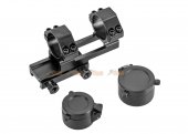 march amg hd gen i-h 3x28 fixed optic airsoft rifle scope with mount black