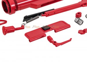 cyma color-coordinated accessory kit for m4 aeg red
