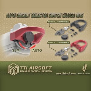 tti airsoft selector switch charging ring for aap-01 gbb black