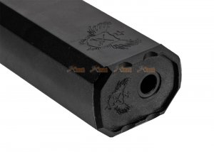bell inner barrel with silencer 7 inch -14mm ccw black