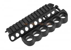 G&P Shotshell Receiver Rail for Tokyo Marui Shotgun (Short) -Black