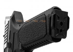 emg strike industries emg ark-17 gbb with detachable compensator silver