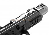 emg strike industries emg ark-17 gbb with detachable compensator silver