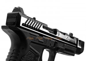 emg strike industries emg ark-17 gbb with detachable compensator 2 tone