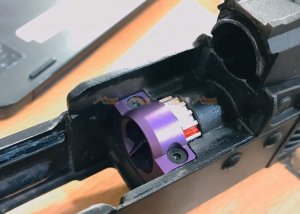 bow master aluminum cnc chamber base for ghk ak gbbr purple